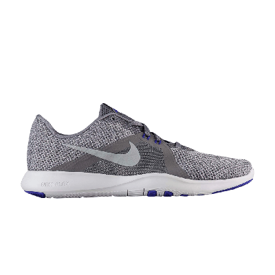 Pre-owned Nike Wmns Flex Trainer 8 'gunsmoke Metallic Silver' In Grey