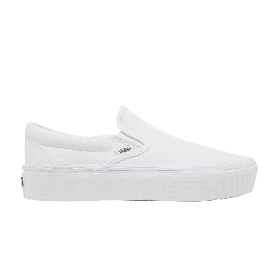 Pre-owned Vans Classic Slip-on Platform 'white'