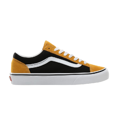 Pre-owned Vans Style 36 Vintage Suede 'mango Mojito Black' In Yellow