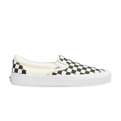 Pre-owned Vans Og Classic Slip-on Lx 'checkerboard' In White