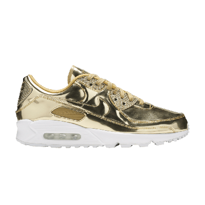 Pre-owned Nike Wmns Air Max 90 'metallic Pack - Gold'