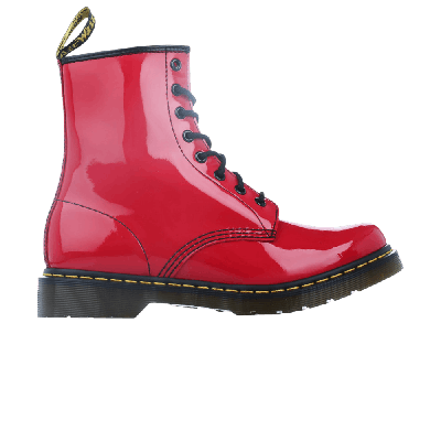 Pre-owned Dr. Martens' Dr. Martens Wmns 1460 Patent Lamper 'red'