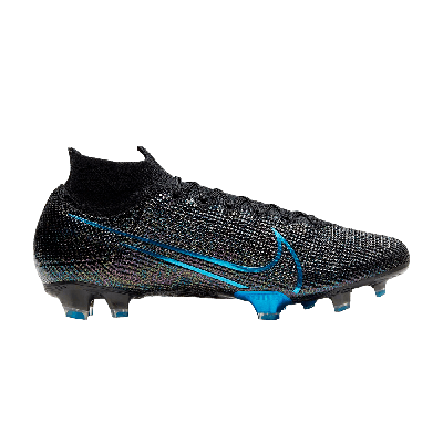 Pre-owned Nike Mercurial Superfly 7 Elite Fg 'black Laser Blue'