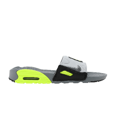 Pre-owned Nike Wmns Air Max 90 Slide 'volt' In Grey