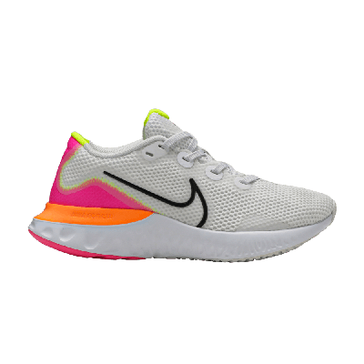 Pre-owned Nike Wmns Renew Run 'platinum Pink Blast' In White