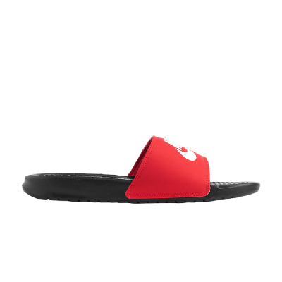 Pre-owned Nike Benassi Jdi Slide 'black University Red'
