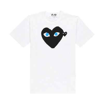 Pre-owned Comme Des Garçons Play Comme Des Garçons Short-sleeve Play T-shirt With Black Heart 'white'