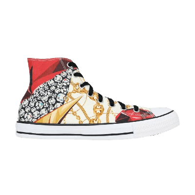 Pre-owned Converse Chuck Taylor All Star High 'gold Chain Ruby' In White