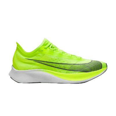Pre-owned Nike Zoom Fly 3 'volt' In Yellow