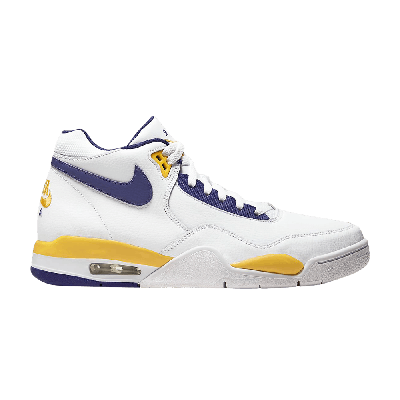 Pre-owned Nike Flight Legacy 'lakers' In White