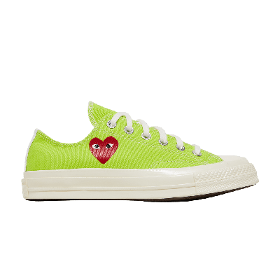 Pre-owned Converse Comme Des Garçons Play X Chuck 70 Low 'bright Green'