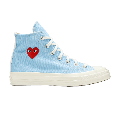 Pre-owned Converse Comme Des Garçons Play X Chuck 70 High 'bright Blue'