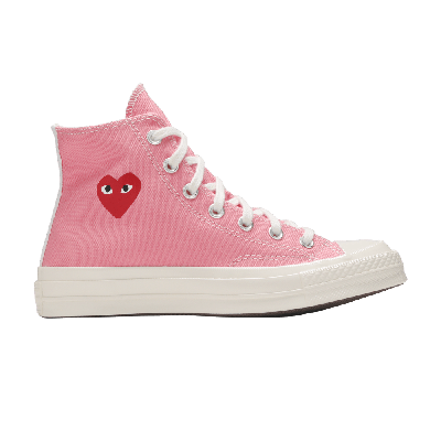 Pre-owned Converse Comme Des Garçons Play X Chuck 70 High 'bright Pink'