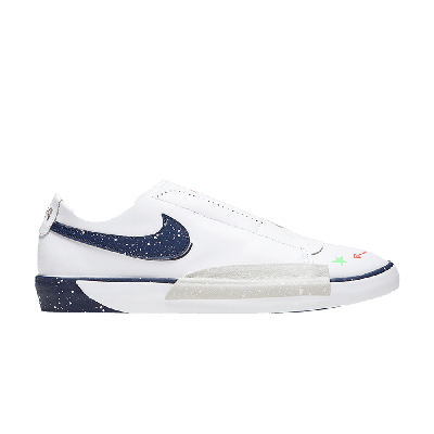 Pre-owned Nike Wmns Blazer Low 'planet Of Hoops' In White