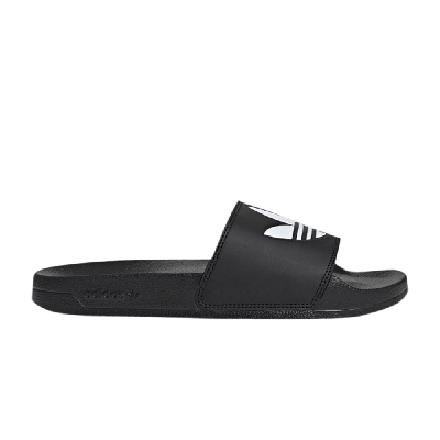 Pre-owned Adidas Originals Adilette Lite Slides 'trefoil Logo - Core Black'