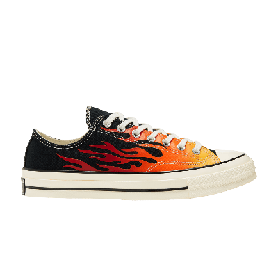 Pre-owned Converse Chuck 70 Low 'archival Flame Print' In Black