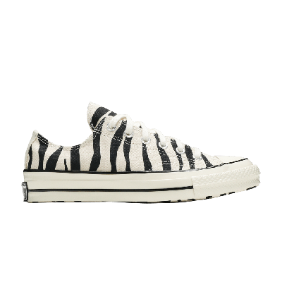 Pre-owned Converse Chuck 70 Low 'archival Zebra Print' In Black