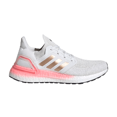 Pre-owned Adidas Originals Wmns Ultraboost 20 'light Flash Red' In White