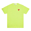 Comme Des Garçons Play Red Heart T-shirt In Green