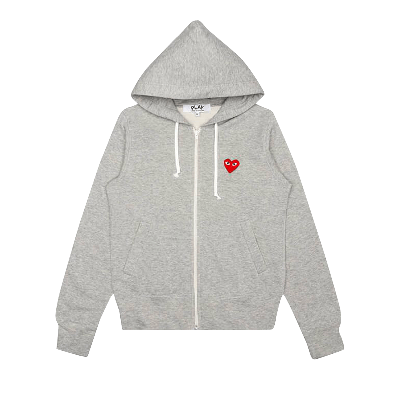 Pre-owned Comme Des Garçons Play Zip Up 'grey'