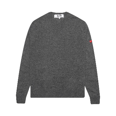 Pre-owned Comme Des Garçons Play Small Heart Sweater 'grey'