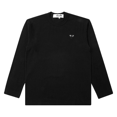 Pre-owned Comme Des Garçons Play Black Emblem Long-sleeve T-shirt 'black'