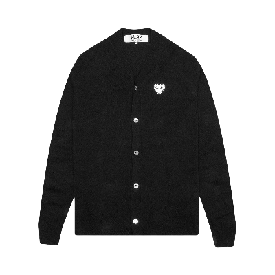 Pre-owned Comme Des Garçons Play V-neck Cardigan 'black'