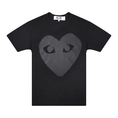 Pre-owned Comme Des Garçons Play Heart T-shirt 'black/black'