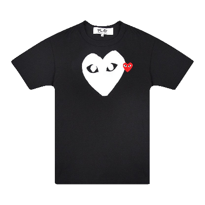 Pre-owned Comme Des Garçons Play Emblem Heart T-shirt 'black'