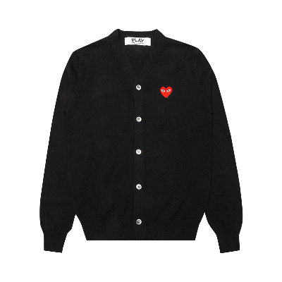 Pre-owned Comme Des Garçons Play Knit Cardigan 'black'