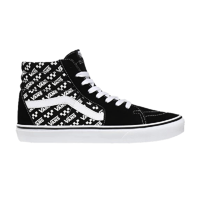 Pre-owned Vans Sk8-hi 'logo Repeat - Black'