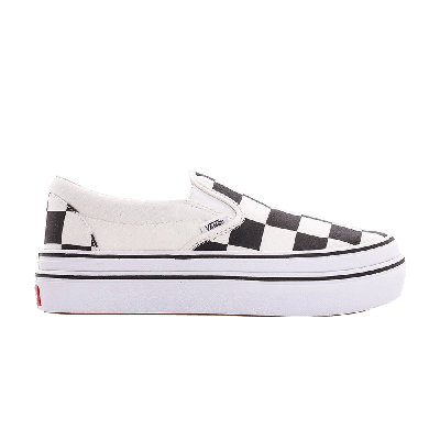 Pre-owned Vans Wmns Super Comfycush Slip-on 'big Classics Checker' In Black