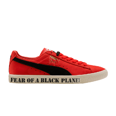 Pre-owned Puma Public Enemy X Clyde 'fear Of A Black Planet' In Red