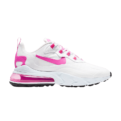 Pre-owned Nike Wmns Air Max 270 React 'fire Pink' In White