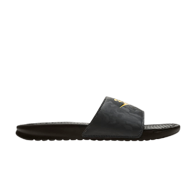Pre-owned Nike Benassi Slide 'black Camo Orange'