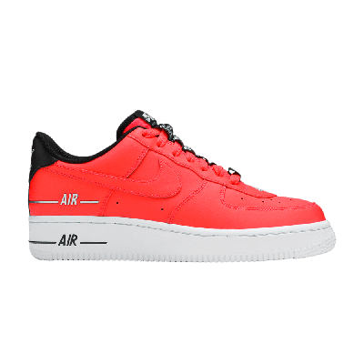 Pre-owned Nike Air Force 1 '07 Lv8 'double Air Pack - Laser Crimson' In Red