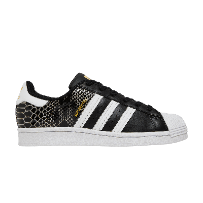 Pre-owned Adidas Originals Wmns Superstar 'black Snakeskin'