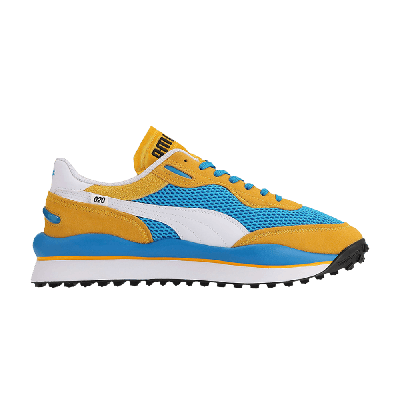 Pre-owned Puma Style Rider 'stream On - Blue Spectra Yellow'
