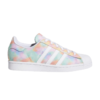 Pre-owned Adidas Originals Wmns Superstar 'tie-dye' In Pink