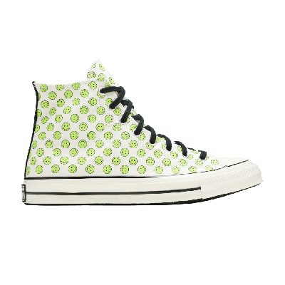 Pre-owned Converse Chuck 70 Happy Camper High 'allover Smiley Faces' In White