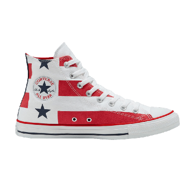 Pre-owned Converse Chuck Taylor All Star High 'stars & Stripes' In White