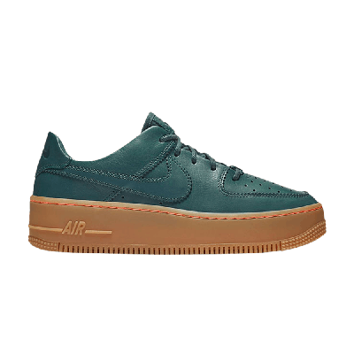Pre-owned Nike Wmns Air Force 1 Sage Low Lx 'deep Jungle' In Green