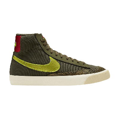 Pre-owned Nike Wmns Blazer Mid '77 'olive Snakeskin' In Green
