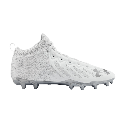 Pre-owned Under Armour Spotlight Select Mid Mc 'haptic Print - White'