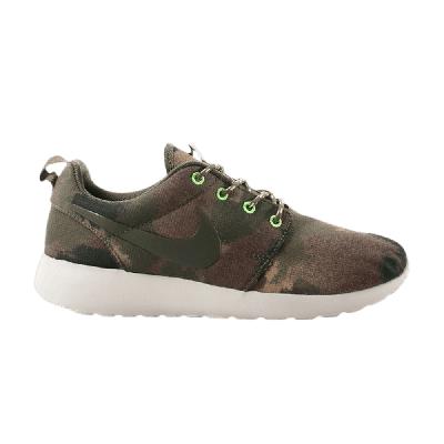 Pre-owned Nike Wmns Roshe Run Print 'camo' In Brown