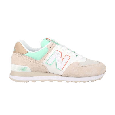 Pre-owned New Balance 574 'moonbeam Neo Mint' In Cream