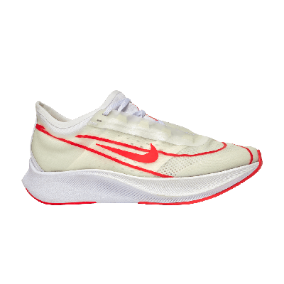 Pre-owned Nike Wmns Zoom Fly 3 'white Laser Crimson'