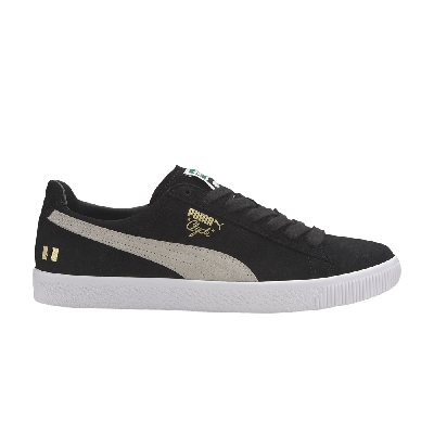 Pre-owned Puma The Hundreds X Clyde 'color Blocking' In Black