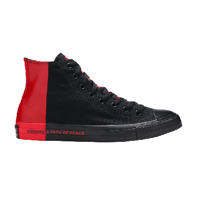 Pre-owned Converse Chuck Taylor All Star High 'seek Peace' In Black