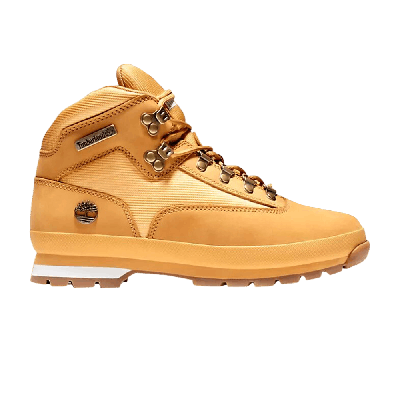Pre-owned Timberland Euro Hiker 'wheat Nubuck' In Brown